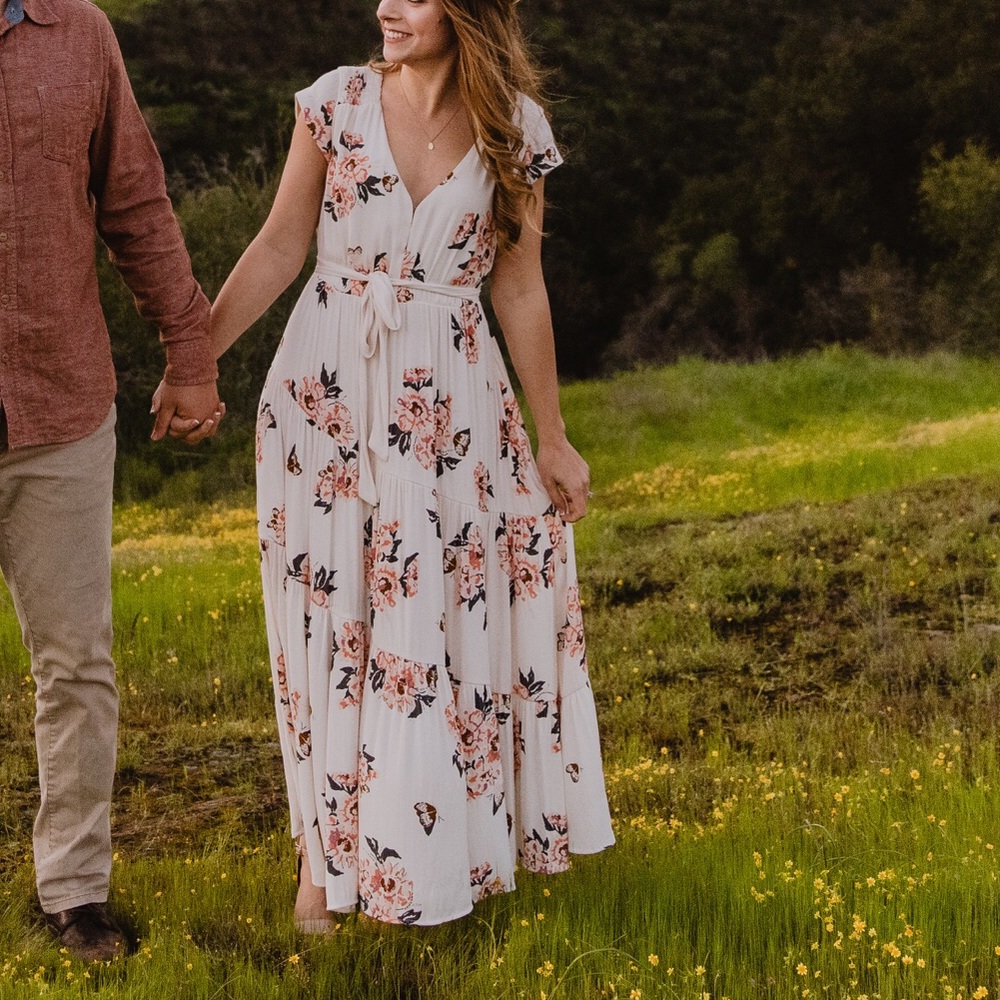 Free People All I Got Floral Print Maxi Dress